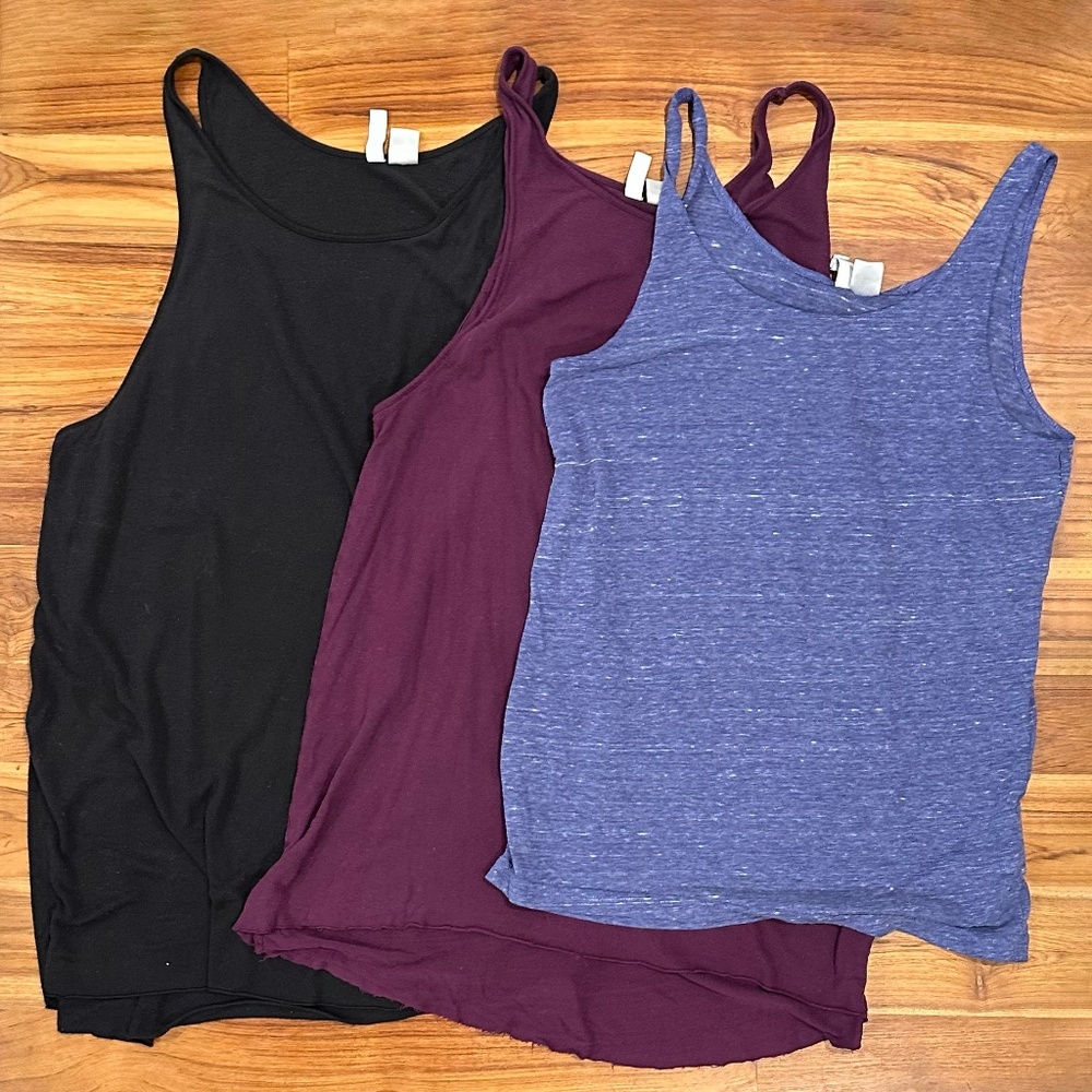 3 H&M Divided Tanks Size Small